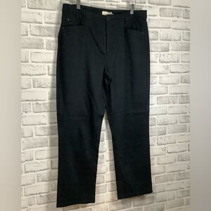 J.Jill Smooth Fit Straight Leg High Rise Black Pants (W521)